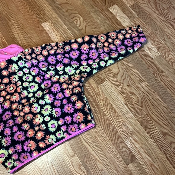 Free People Rocky Ridge Fleece Jacket Pink Daisy, size XS - Picture 14 of 14
